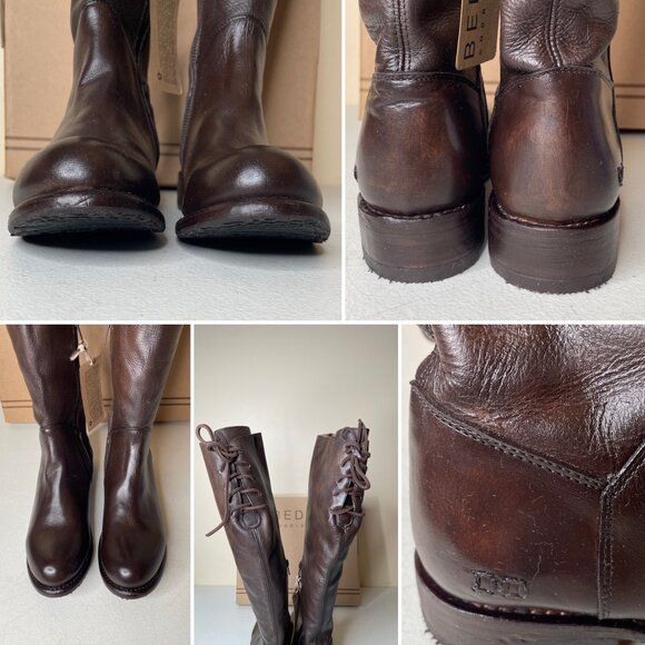 BED STU Manchester Distressed Leather Riding Boots BEDSTU Size 8 - Picture 5 of 16